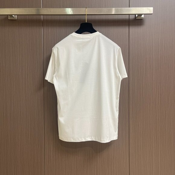 White Crew Neck T-Shirt With Kiton Logo - Picture 2 of 7